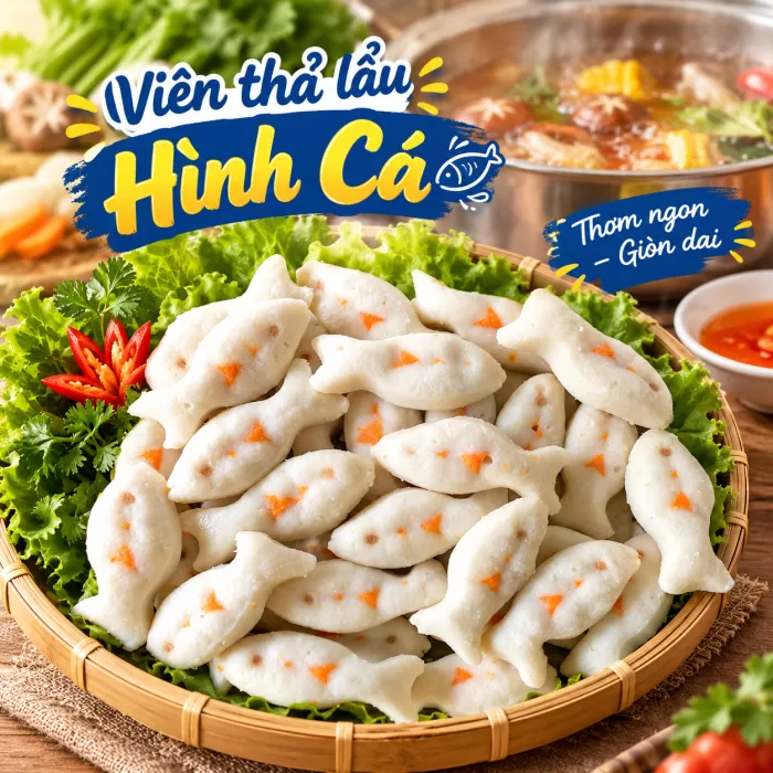 VIÊN THẢ LẨU HÌNH CON CÁ