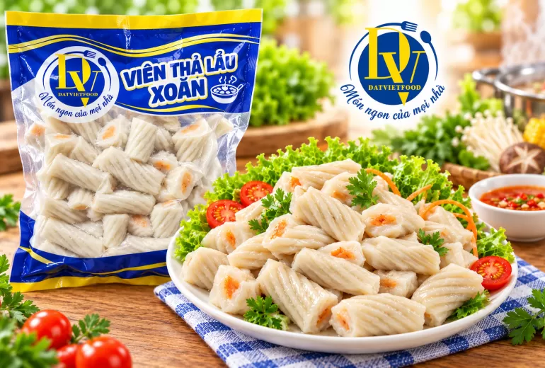 Viên Thả Lẩu Xoắn Đất Việt Foods – Dai Ngon Hấp Dẫn, "Món Ngon Của Mọi Nhà"